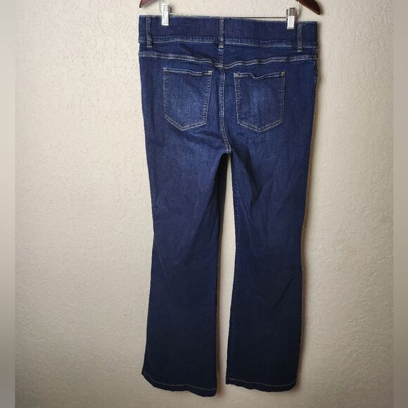 SPANX Everywear Flare High Rise Denim Jeans Midnight Shade Size 1X - Picture 4 of 7